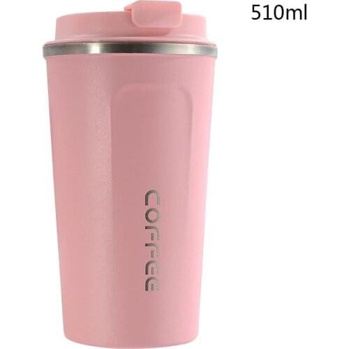 Insulated Stainless Steel Thermos Mug Sport Water Bottle For Girls Rubber Painted Surface Vacuum Flask Coffee Cup Bottle