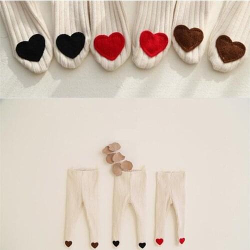 Newborn Girl Tights Baby Pantyhose 0-24M Baby Cotton High Waist love heart Pantyhose Infant Baby Boys Girls pantyhose