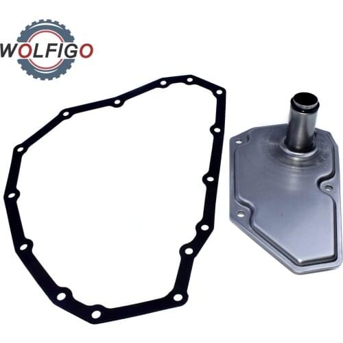 WOLFIGO RE0F11A JF015E Oil Filter and Pan Gasket for Nissan Mitsubishi Suzuki 33010-JF015 31728-3JX0C 31728-3XX0B 31397-3JX0A