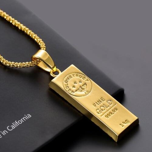Domineering Exaggeration 75cm Mens Gold Necklace Hip Hop Bar Necklace Punk Biker Jewelry Valentines Day Gift