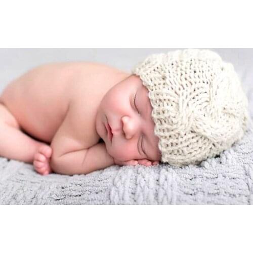 New Baby Girl Boy Winter Hat Baby Soft Warm Beanie Hat Crochet Stretch Knit Hat Child Baby Leisure Warm Hat rochet Beanie H831D