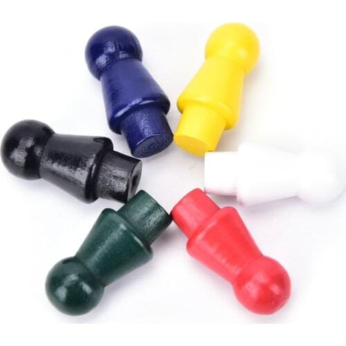 60pcs\set New chess pieces chinese checkers six color of wooden checkers replacement game parts