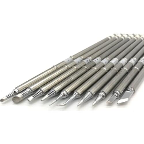 10Pcs/SET T12-B2 D24 C4 ILS JL02 KU K BC2 BL BC1 Iron Tips Series Soldering Rework Station FX-951