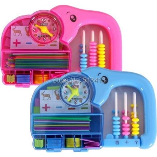 First Grade Boxes Of Preschool Hundreds Digit Elephant Counting Rods Educational Unisex 13-24 Months Plastic Math Toy 2021