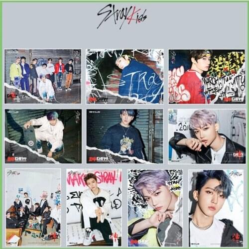 Kpop Stray Kids Poster Stickers Wall Banner 2pcs/set Self-adhesive Poster Felix SEUNG MIN HYUN JIN Fans Collection wj454