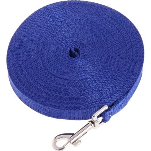 Pet Dog Lead Leash Long Strap Nylon Rope Obedience Training Walking 1.5/6/10/15M