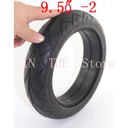 Durable 9.5 inch electric car pneumatic tire 9.50-2 electric scooter solid tire without inner tube and outer tube