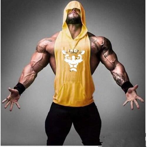 Seven Joe Bodybuilding Stringer Hoodies Hooded Fitness Brand Tank Top Men Clothing Cotton Pullover Hoody