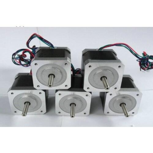 1.8 degree Nema17 Stepper Motor 42HS48-2504 single shaft 0.5NM 2.5A 48mm CNC Engraving