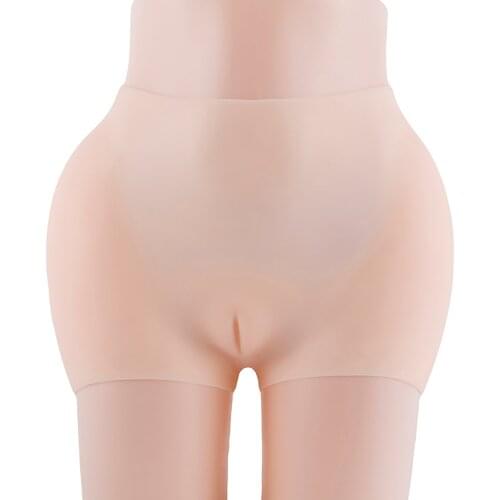 LKZ2X Size M / 3400g Drag Queen Silicone Hip Buttock Enhancer Panties Sexy Cosplay Crossdresser Sissy Fake Hip Fake Ass