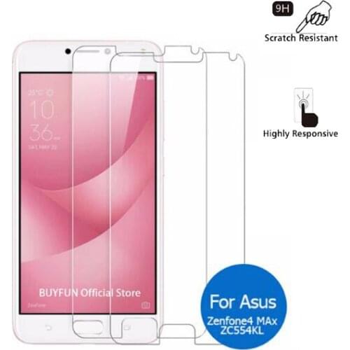 For Asus zenfone 4 MAX ZC554KL 5.5" ultra thin Premium Tempered Glass Screen Protector screen protective film for zenfone4 MAX