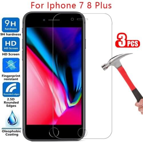 Protective tempered glass for iphone 7 8 plus screen protector on i phone 7plus 8plus safety film iphone7 iphone8 iphon aiphone