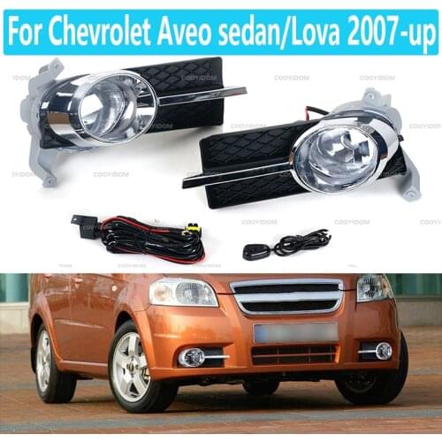 1 Set For Chevrolet Aveo sedan/Lova 2007-up Fog light Halogen Fog Lamp Bulb H3 12V 55W With wiring kit