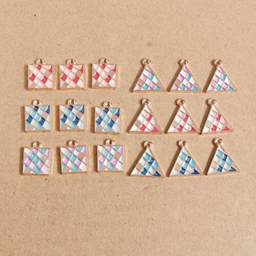10pcs Enamel Makeup Cosmetic Box Charms Pendants for Making Earrings Necklace Drop Earrings DIY Jewelry Findings Accessories