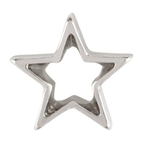 10pcs Silver Star Charm floating charms for Living glass locket