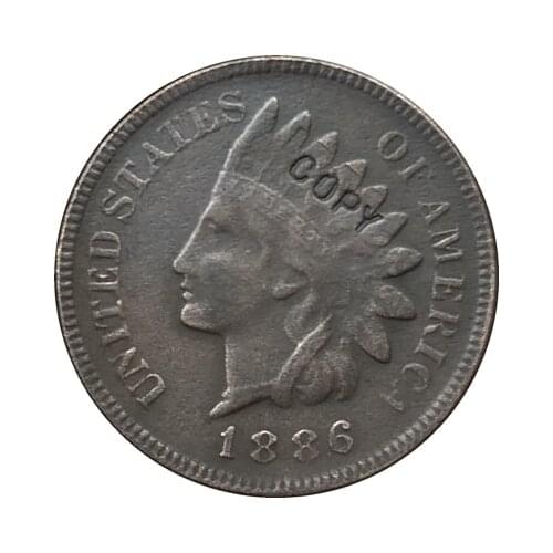1886 Indian head cents coin copy