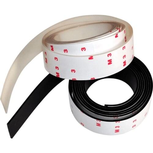 2cm*1m length 2mm Thick 3M Self Adhesive Anti Slip Silicone Rubber Bumper High Sticky Shock Absorber Feet Pads for Furniture