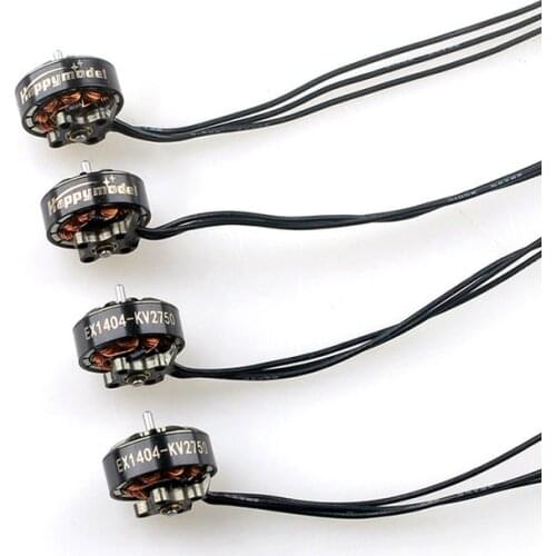 4PCS Happymodel EX1404 1404 KV4800 3S KV2750 KV3500 4S Brushless Motor 1.5mm for FPV Racing Freestyle Micro Long Range LR4 Drone