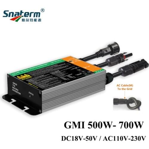500W 600W 700W Solar Micro grid tie power inverter Solar PV grid tied inverter 18-50VDC 110/220VAC Pure Sine Wave Output