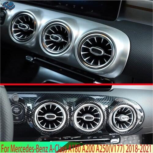 For Mercedes-Benz A-Class A180 A200 A250(V177/W177) 2018 2019 Air Vent Outlet Cover Dashboard Trim