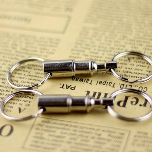 Key Chain EDC Outdoor Tactical Car Key Ring Carabiner Climbing Double Key Ring Locking Hanging Padlock Camping Equipment Tool