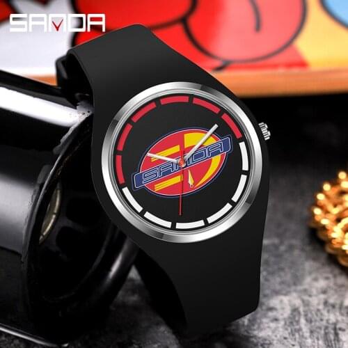 SANDA Mens Japan Quartz Movement Simple Fashion Sports Watch Womens Casual Clock Mens Womens Student Watch Orologio da uomo