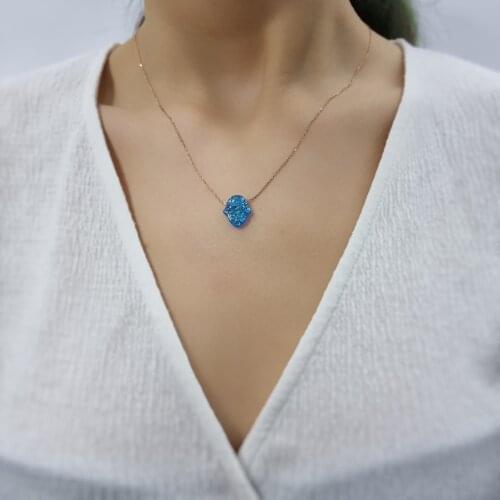 Fatmas Mother Hand 925 Sterling Silver, Gold, Rose Plated Necklace For Women Girls Handmade Fashion Jewelry Elegant Minimalist