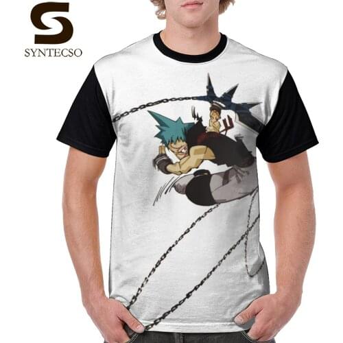 Soul Eater T Shirt Black Hit T-Shirt Short Sleeves Printed Tee Shirt 100 Percent Polyester Awesome XXX Mens Summer Tshirt