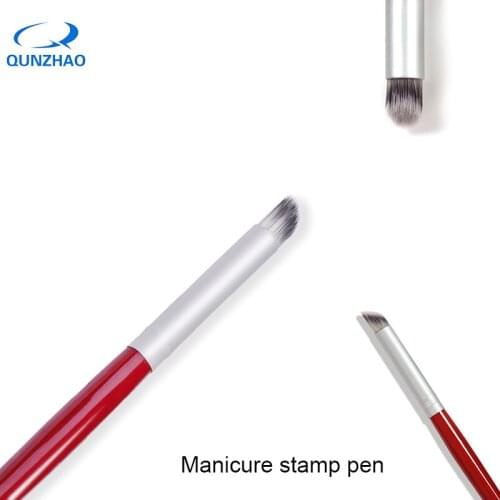 3pc Professional Nail Art Drawing Pen Brush Gradient Nail Tools Dark Red Wood Handle Manicure Pedicure Brush Soft Hair Ombre