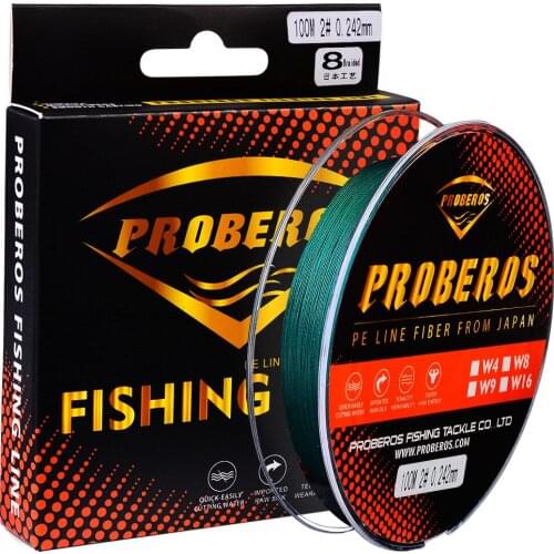 100m 8 Strand PE Braided Fishing Line 10-80LB Multifilament Fishing Lines For Carp Fishing Tackle Saltwater Fishing Accessories