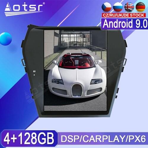 For Hyundai Santa Fe ix45 Android Radio tape recorder 2013 - 2018 Car Multimedia Player Stereo head unit PX6 Tesla Navi No 2din