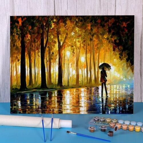 Bewitched Park Paint By Numbers Kit Oil Paints 40*50 Picture By Numbers Photo Loft Wall Picture Crafts For Adults Handiwork