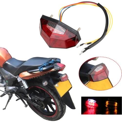Turn Signals Stop Brake Lights Motorbike Blinker Moto Accessories Motorcycle Signal Indicator 11 LED Tail Light