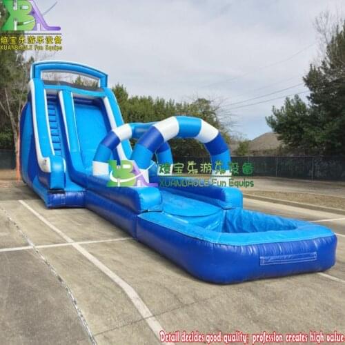 Trading Assurance Inflatable Water Slide Inflatable Slide With Pool For Resort