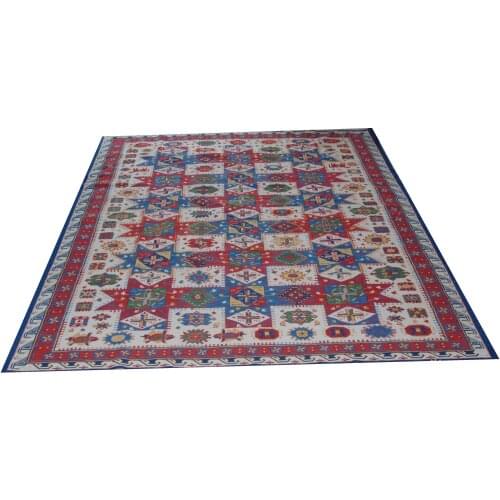 SOUMAK pure New Zealand wool hand-woven exotic ethnic wind three-dimensional woven carpet gc150-041gc150souyg28