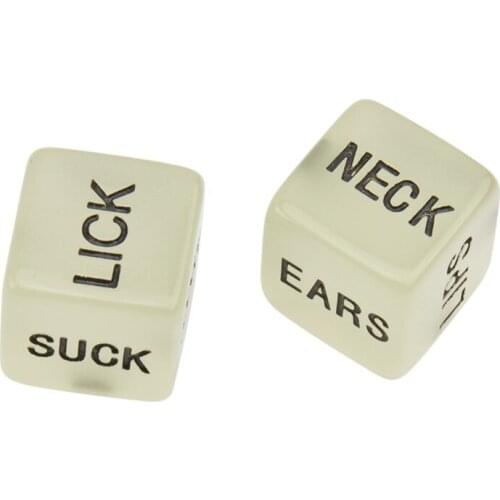 Luminous Sex Dice Lovers Romance Foreplay Glow in The Dark Erotic Dice Party Funny Toys for Adult Games Sex Toys for Couples
