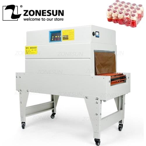 ZONESUN Heat Shrink Film Sealing Wrapping Machine Packaging Cosmetics Book Food CD Cookie Card Packing Machine