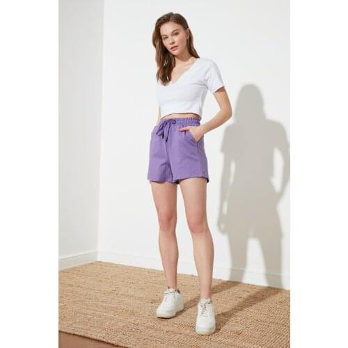 TRENDYOLMİLLA Lilac Knitting shorts & Bermuda, shorts, New season,fashion, style, Frequency, casual