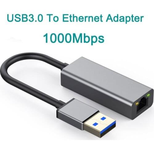 UFBOSS Network Adapter USB 3.0 to Ethernet Gigabit RJ45 LAN Converter for 10/100/1000 Mbps Ethernet Supports Nintendo Switch