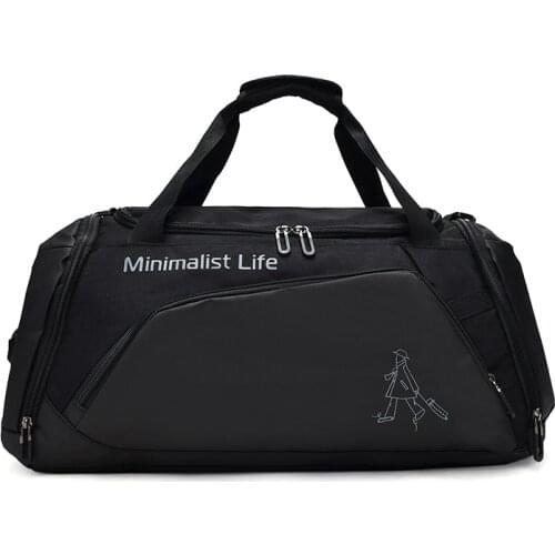 Outdoor Waterproof Nylon Sports Gym Bags Women Shoes Compartment Sport Bags Men Training Fitness Bag 2021 Yoga Running Handbag