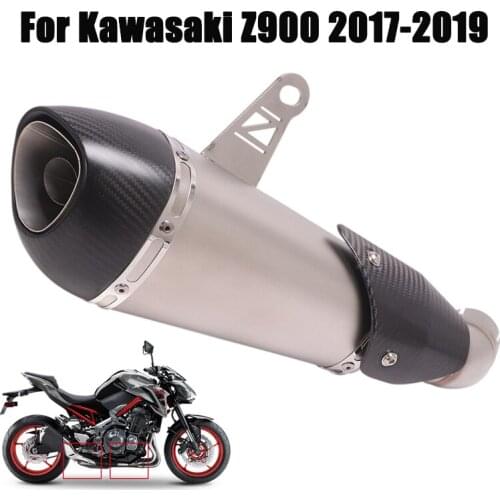 For Kawasaki Z900 2017-2019 Motorcycle Exhaust System Mid Link Pipe Connect Muffler Baffle DB killer Slip On Escape Modified