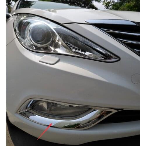 For Hyundai Sonata 2011-2012 High quality ABS chrome front fog lamp frame Front fog lamp decorative bright frame
