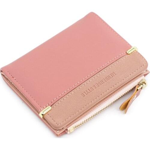 Wallet Women Genuine Leather New Short Womens Zipper Wallet Simple Coin Purse Female Wallet