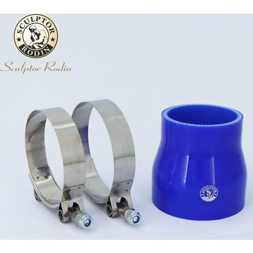 0 Degree Reducer Silicone Hose Straight Durite Silicone + T clamp 51-57 63-76MM Tubi Silicone Mangueira Tube for Intercooler