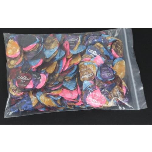 1000pcs One Thousand Wholesale Direct Alice Logo Celluloid Acoustic Electric Guitar Picks Pick Plectrum 0.46mm
