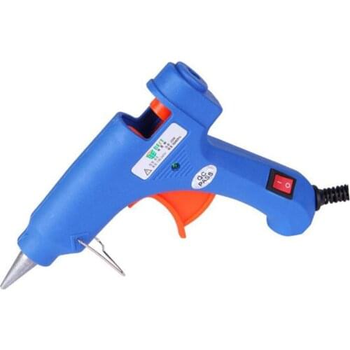 20W Mini Hot Melt Glue Gun for 7mm Glue Stick Pneumatic Silicone Adhesive Guns Thermo Electric Heat Temperature DIY Graft Tool