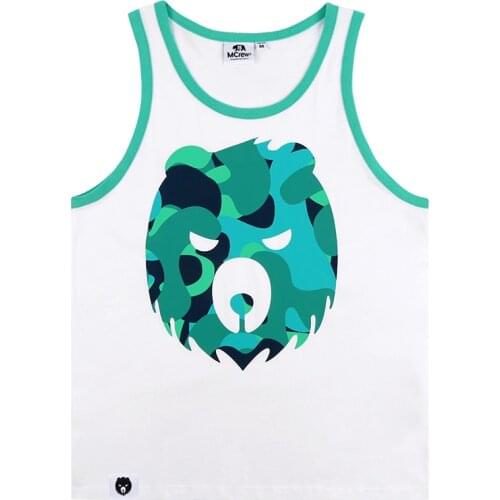 2021 Premium Quality Gym Bear Tank Tops Mens Plus Size Cotton Undershirt Male FuryBears Green Camouflage Vest S M L XL 2XL 3XL