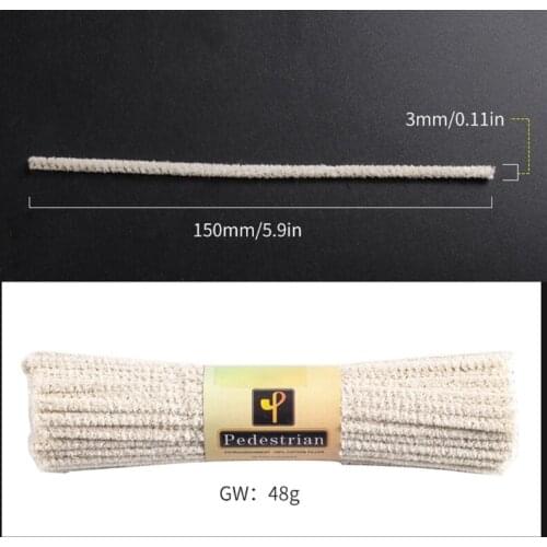 50pcs 15cm Cotton Smoking Pipe Cleaners Smoke Tobacco Pipe Cleaning Tool Holder 667A