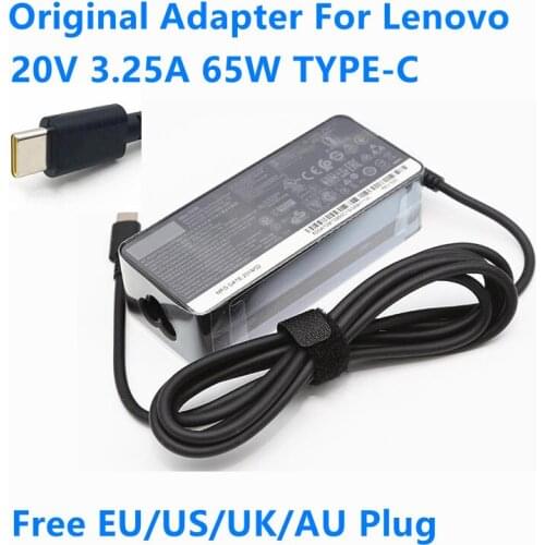 Genuine 65W 20V 3.25A 15V 3A Type-C AC Adapter for Lenovo ThinkPad S2 T480 T480s T580 X280 X380 E580 L380 L480 Laptop Charger