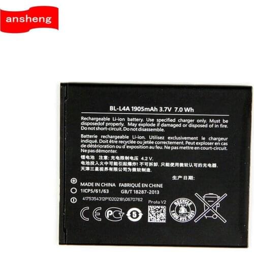 High Quality 1905mAh BL-L4A battery for Nokia RM-984 RM-985 Lumia830 Lumia 830 BLL4A BL L4A Mobile phone